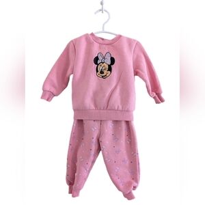 Joe Fresh Pink Minnie Mouse Pajama Set
